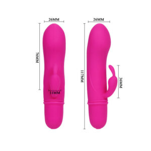 High Tech-Flirt Vibratore con Rabbit Caesar-Silicone, 10 velocità — PRETTY LOVE · Vibratori (immagine 7)