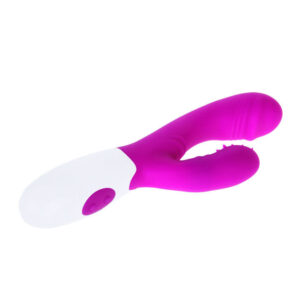 High Tech-Vibratore Stimolatore Andre Lilla/Bianco-Silicone — PRETTY LOVE · Vibratori (immagine 9)