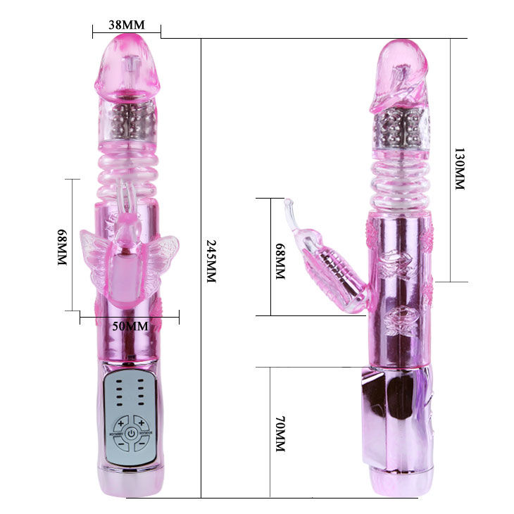Baile Rotations-Us Rabbit Throbbing Butterfly Vibratore Rotativo · Vibratori (imaginea 8)