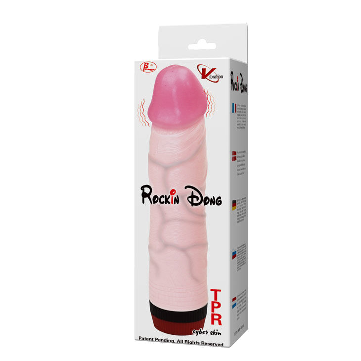 Baile Vibrators-Rockin Dong Penis Cyber Skin Iii-TPR, Impermeabile · Vibratori (imaginea 4)