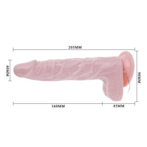 Baile Vibrators-Super Ruota Dong Dildo Realistico Rotativo 20.5 Cm-TPR · Vibratori (imaginea 6)
