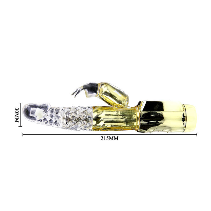 Baile Rotations-Us Rabbit Gold Prince-Silicone, 12 velocità · Vibratori (imaginea 7)