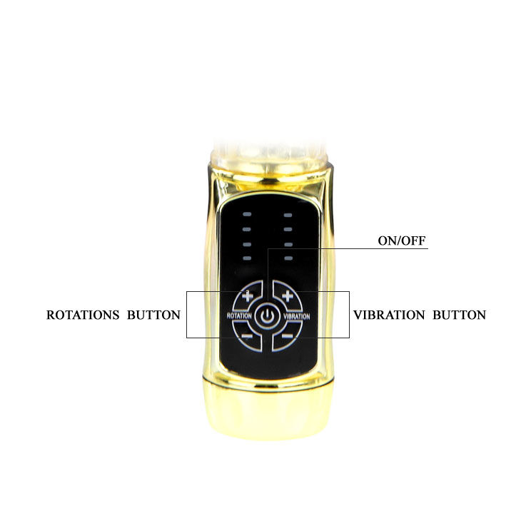 Baile Rotations-Us Rabbit Gold Prince-Silicone, 12 velocità · Vibratori (imaginea 6)