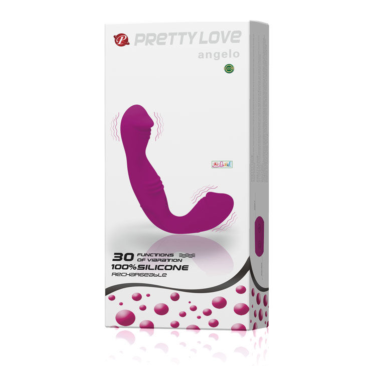 Fun Toys-Angelo Arnes Lilla-Silicone, 12 velocità, Ricaricabile, USB 4 Fun Toys-Angelo Arnes Lilla-Silicone, 12 velocità, Ricaricabile, USB — PRETTY LOVE · Strap-on & Imbracature (immagine 4)