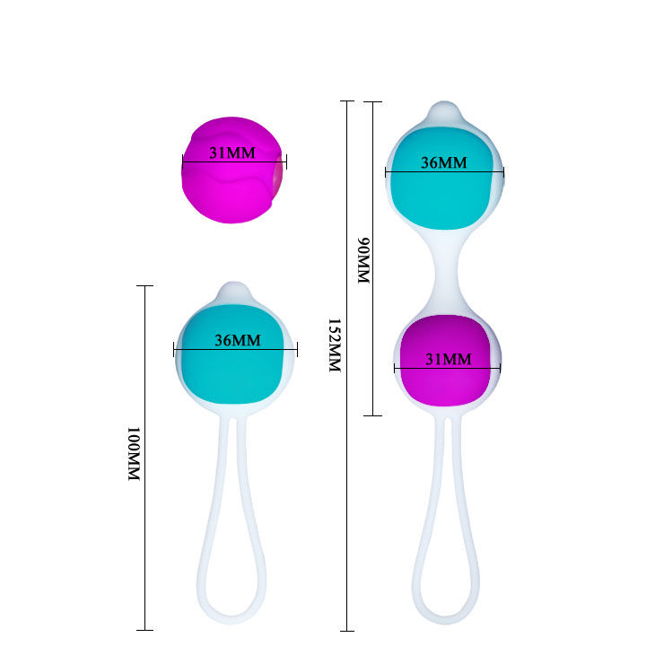 Health Kegel-Flirt Palla Orgasmica Deluxe-Silicone 4 Health Kegel-Flirt Palla Orgasmica Deluxe-Silicone — PRETTY LOVE · Giocattoli anali (immagine 4)