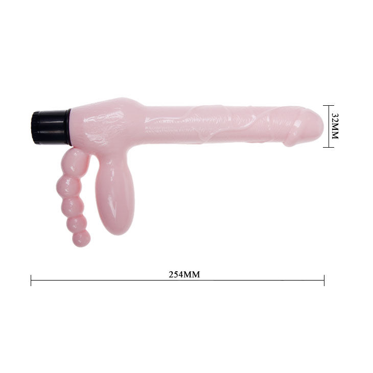 Baile-Imbracatura Tpr senza spalline con vibrazione e stimolazione anale 25.4 Cm · Strap-on & Imbracature (imaginea 7)