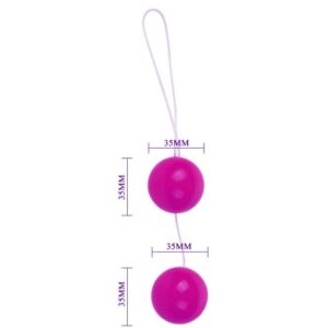 Baile Stimulating-Twins Balls Lilla Palline vaginali Unisex-TPR · Giocattoli anali (imaginea 2)