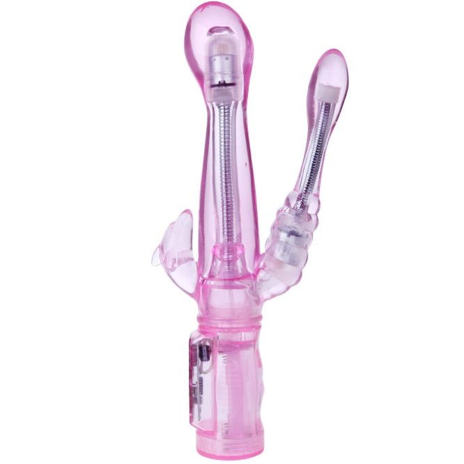 Baile Vibrators-Vibratore flessibile con stimolatore anale-5 velocità
