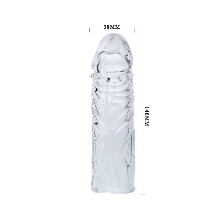 Baile For Him-Guaina Trasparente Silicone per Pene 13 cm 3 Baile For Him-Guaina Trasparente Silicone per Pene 13 cm · Anelli & Guaine per pene (imaginea 3)
