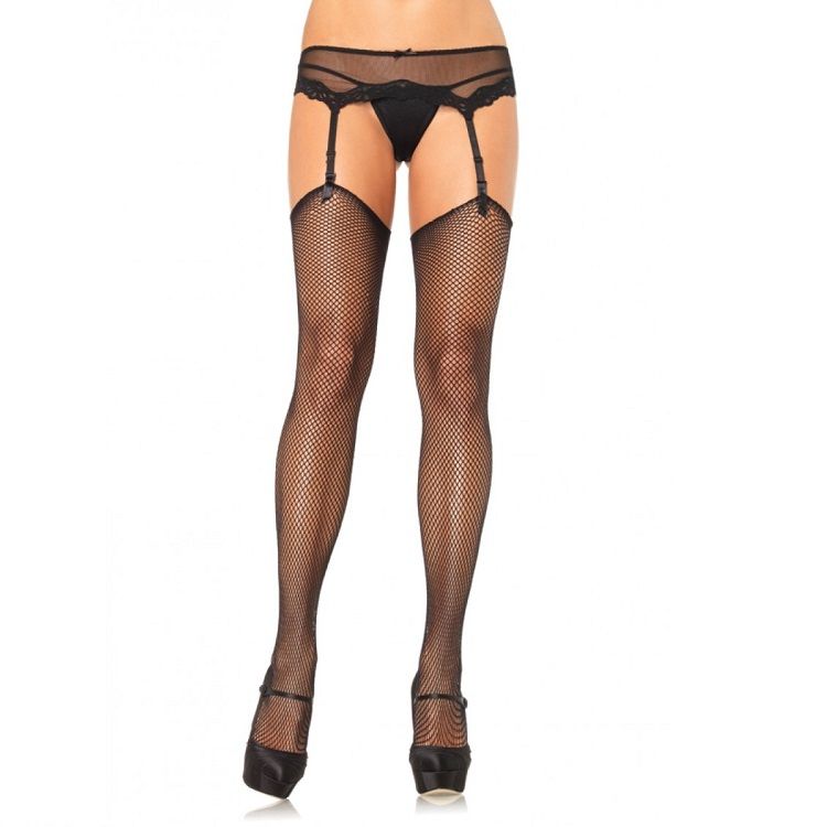 Leg Avenue Hosiery-Calze a rete senza fascia superiore