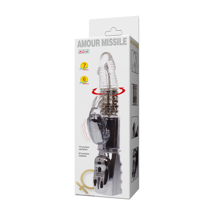 Baile Rotations-Amore Missile Trasparente Rotator 26.5 cm-TPR · Vibratori (imaginea 8)