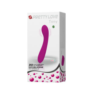 High Tech-Tony Massaggiatore Lilla-Silicone, 12 velocità, Ricaricabile, USB — PRETTY LOVE · Vibratori (imaginea 9)