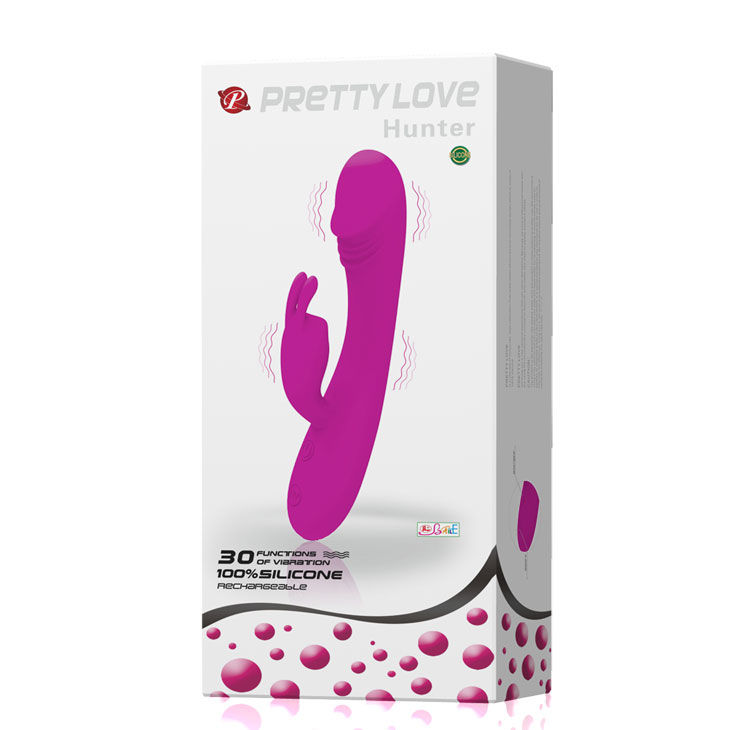 High Tech-Vibratore Smart con Rabbit, 30 modalità Hunter-12 velocità — PRETTY LOVE · Vibratori (immagine 9)