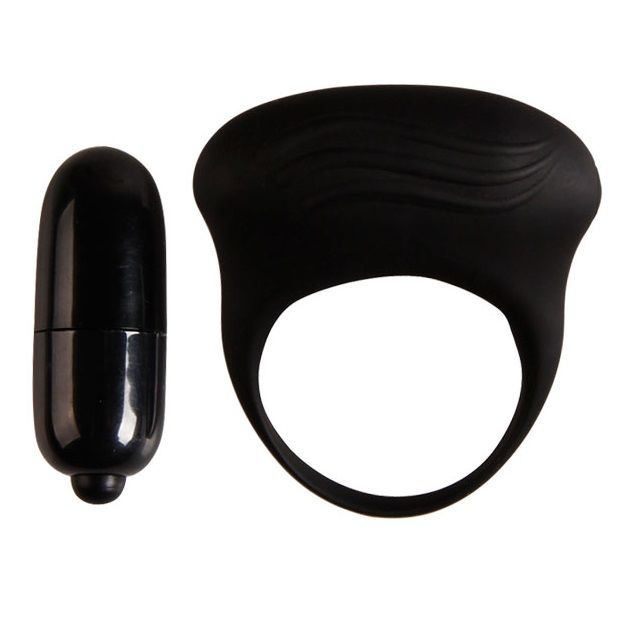 For Him-Bertram Anello Vibratore Nero-Silicone 1 For Him-Bertram Anello Vibratore Nero-Silicone — PRETTY LOVE · Anelli & Guaine per pene