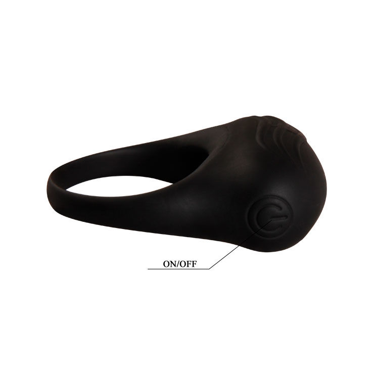 For Him-Bertram Anello Vibratore Nero-Silicone 6 For Him-Bertram Anello Vibratore Nero-Silicone — PRETTY LOVE · Anelli & Guaine per pene (immagine 6)