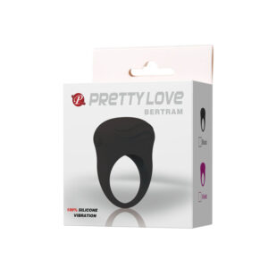 For Him-Bertram Anello Vibratore Nero-Silicone 16 For Him-Bertram Anello Vibratore Nero-Silicone — PRETTY LOVE · Anelli & Guaine per pene (immagine 8)