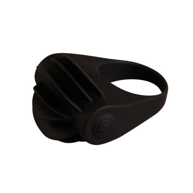 For Him-Chester Black Anello Vibratore-Silicone — PRETTY LOVE · Anelli & Guaine per pene (immagine 3)
