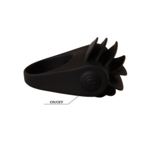 For Him-Chester Black Anello Vibratore-Silicone — PRETTY LOVE · Anelli & Guaine per pene (immagine 7)