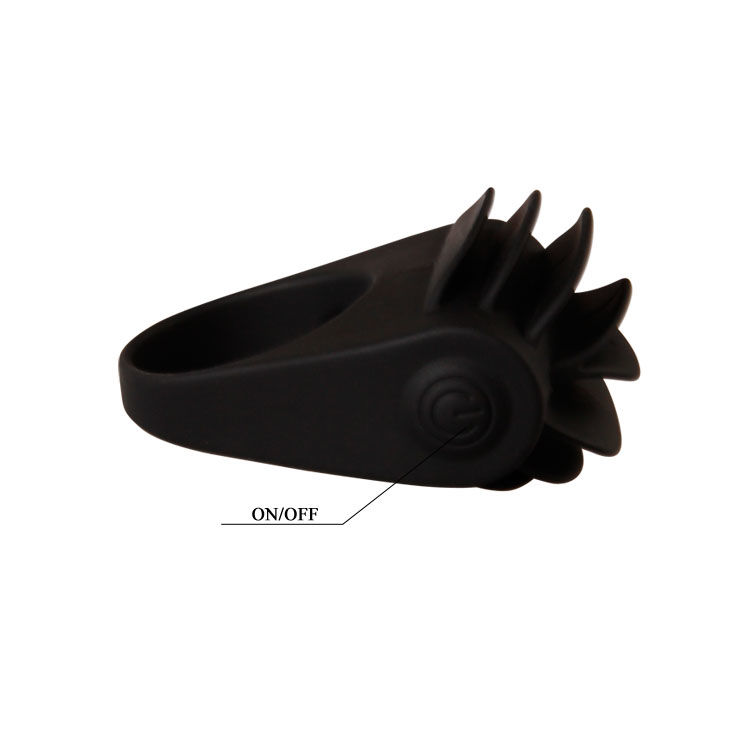 For Him-Chester Black Anello Vibratore-Silicone — PRETTY LOVE · Anelli & Guaine per pene (immagine 7)