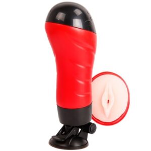 Crazy Bull-Vagina Masturbatore con Ventosa-TPR, 12 velocità, Silenziosi · Masturbatori