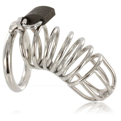 Metal Hard-Dispositivo di Castità Gabbia con Anello · Accessori BDSM