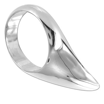 Metal Hard-Anello fallico Teardrop 50MM · Accessori BDSM