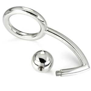 Metal Hard-Anello fallico con Gancio Anale Intruder 45MM · Accessori BDSM (imaginea 2)