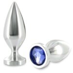 Metal Hard-Plug anale Alluminio Crystal Colore Piccolo 5.71 cm · Accessori BDSM