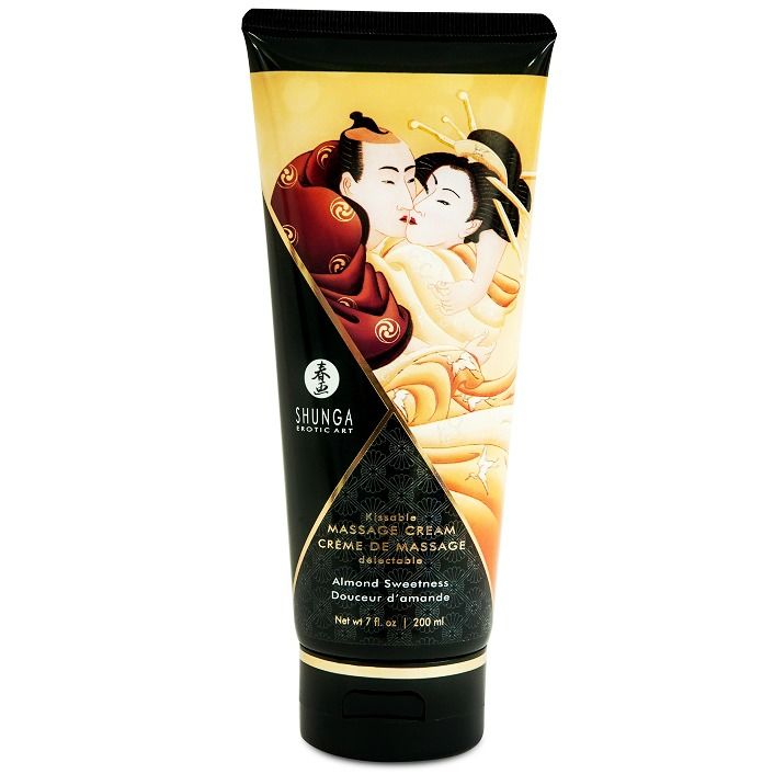 Shunga Massage Cream-Crema da massaggio con mandorle dolci 200 Ml