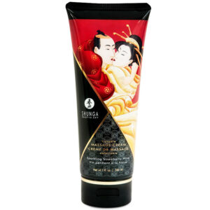 Shunga Massage Cream-Crema da Massaggio Fragole e Cava 200 Ml