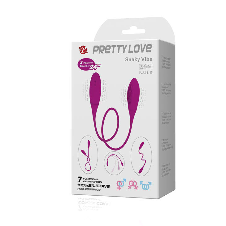 High Tech-Snaky Deluxe Vibrator 7 V-Silicone, 7 velocità 3 High Tech-Snaky Deluxe Vibrator 7 V-Silicone, 7 velocità — PRETTY LOVE · Vibratori (imaginea 3)