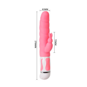 High Tech-Smart Steven Rabbit Rosa-Silicone, 12 velocità, Silenziosi — PRETTY LOVE · Vibratori (immagine 5)