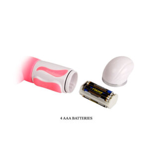 High Tech-Smart Steven Rabbit Rosa-Silicone, 12 velocità, Silenziosi — PRETTY LOVE · Vibratori (immagine 3)