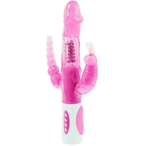 Baile Rotations-Pretty Bunny Triplo Vibratore Rotatore-12 velocità · Vibratori (imaginea 6)