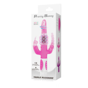 Baile Rotations-Pretty Bunny Triplo Vibratore Rotatore-12 velocità · Vibratori (imaginea 8)