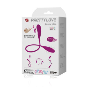 Fun Toys-Smart Snaky Vibe Vibrator 7 V + 3 Tickling-Silicone, 7 — PRETTY LOVE · Vibratori (imaginea 4)