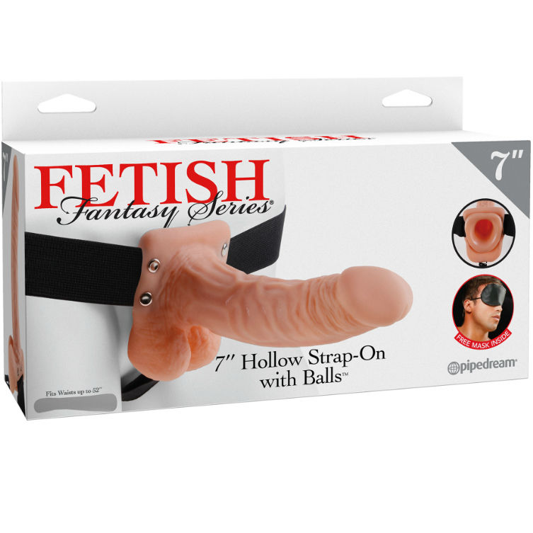 Fetish Fantasy Series-Series 7 Hollow Strap-on con testicoli 17.8 cm