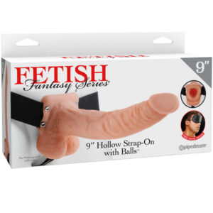 Fetish Fantasy Series-Series 9 Strap-on vuoto con testicoli 22.9CM
