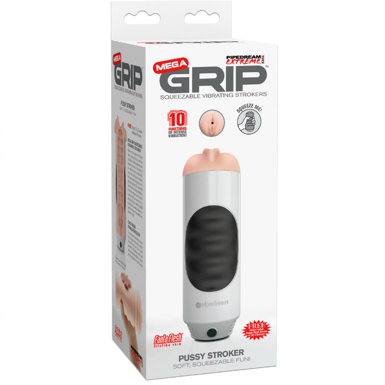 Extreme Toyz-Mega Grip Vagina Masturbatore Vibratore-10 velocità — PIPEDREAMS · Masturbatori (immagine 2)