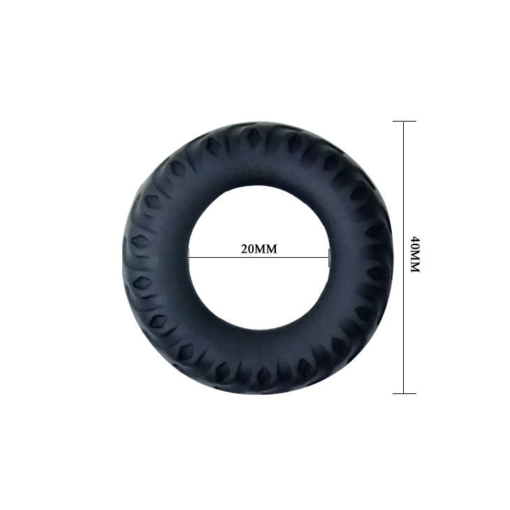 Baile For Him-Titanio Anello fallico Nero Verde 2 Cm-Silicone · Anelli & Guaine per pene (imaginea 4)