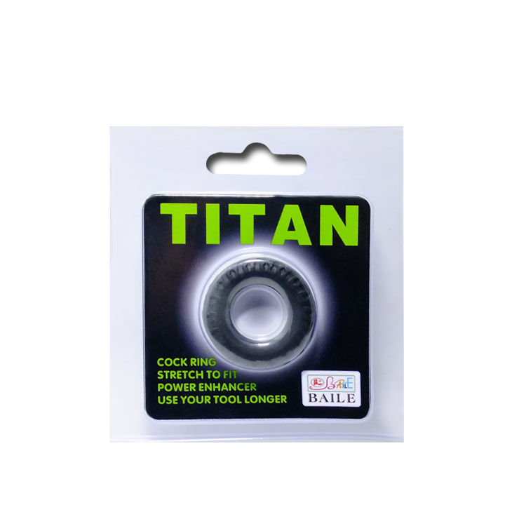 Baile For Him-Titanio Anello fallico Nero Verde 2 Cm-Silicone · Anelli & Guaine per pene (imaginea 5)
