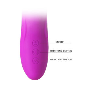 High Tech-Ward Rabbit Up & Down-Silicone, 12 velocità, Ricaricabile — PRETTY LOVE · Vibratori (imaginea 6)