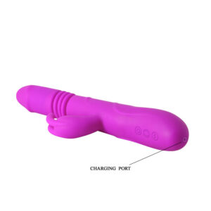 High Tech-Ward Rabbit Up & Down-Silicone, 12 velocità, Ricaricabile — PRETTY LOVE · Vibratori (imaginea 7)