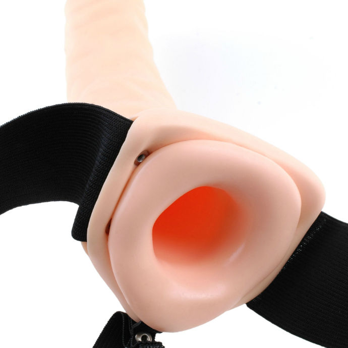 Fetish Fantasy Series-Strap-on Vibratore tubolare 19 cm Marrone 4 Fetish Fantasy Series-Strap-on Vibratore tubolare 19 cm Marrone — PIPEDREAMS · Anelli & Guaine per pene (imaginea 4)