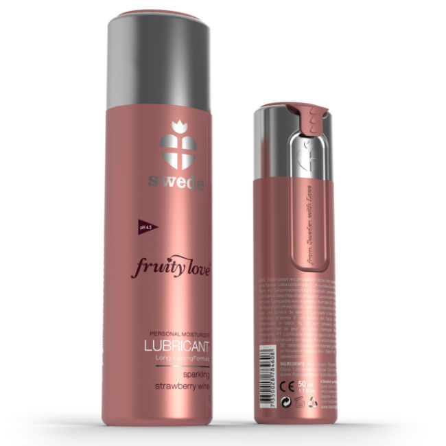 Swede-Fruity Love Lubrificante Vino Spumante con Fragole 50 Ml