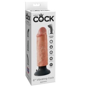 King Cock-Vibratore Realist 15,2 cm con Ventosa — PIPEDREAMS · Vibratori (imaginea 7)