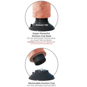 King Cock-Vibratore Realist 15,2 cm con Ventosa — PIPEDREAMS · Vibratori (imaginea 5)