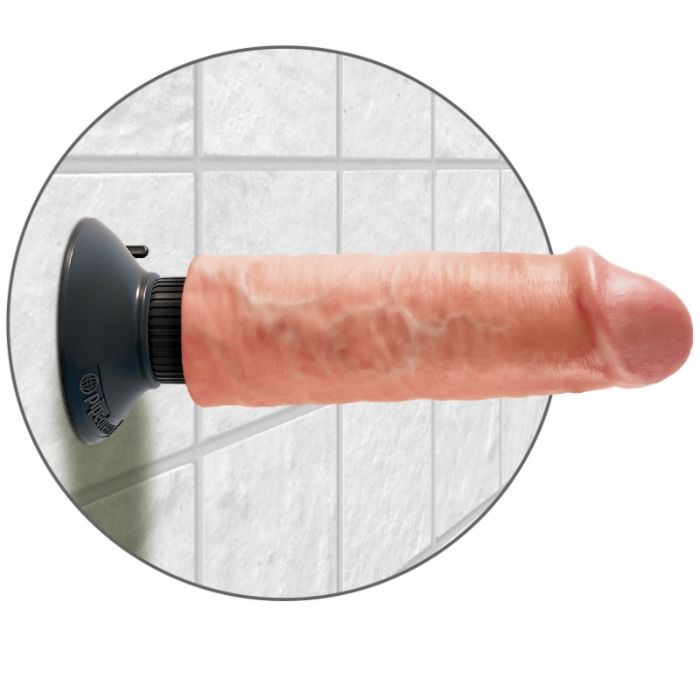 King Cock-Vibratore Realist 15,2 cm con Ventosa — PIPEDREAMS · Vibratori (imaginea 4)