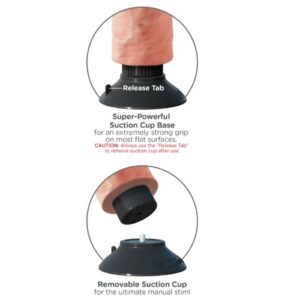 King Cock-17.78 cm Vibrator Pene Realist Flesh-Waterproof 13 King Cock-17.78 cm Vibrator Pene Realist Flesh-Waterproof — PIPEDREAMS · Vibratori (imaginea 5)