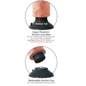 King Cock-Vibrator Realist 23 cm Flesh-Waterproof, Ventosa 13 King Cock-Vibrator Realist 23 cm Flesh-Waterproof, Ventosa — PIPEDREAMS · Vibratori (imaginea 5)